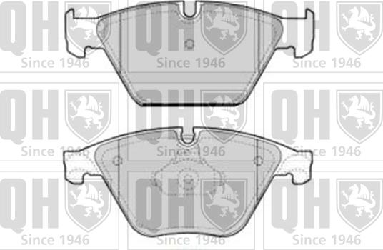 Quinton Hazell BP1755 - Brake Pad Set, disc brake autospares.lv