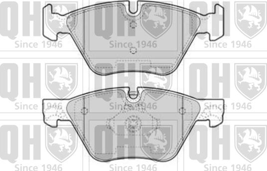Quinton Hazell BP1753 - Brake Pad Set, disc brake autospares.lv