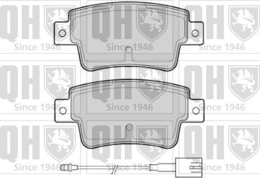 Quinton Hazell BP1768 - Brake Pad Set, disc brake autospares.lv