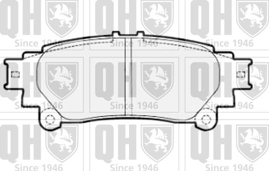 Quinton Hazell BP1700 - Brake Pad Set, disc brake autospares.lv