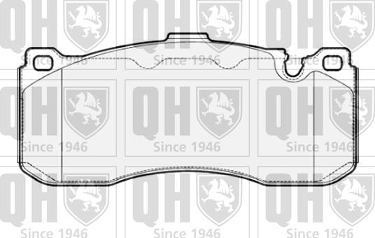 Quinton Hazell BP1710 - Brake Pad Set, disc brake autospares.lv