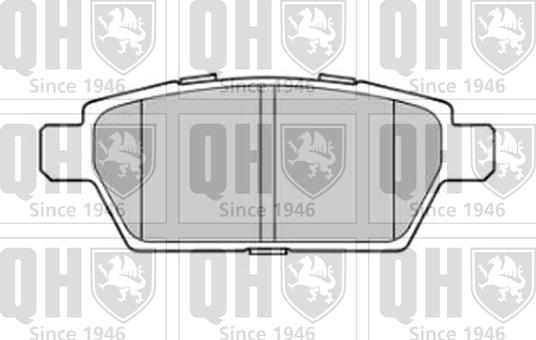 Quinton Hazell BP1787 - Brake Pad Set, disc brake autospares.lv