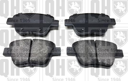 Quinton Hazell BP1732 - Brake Pad Set, disc brake autospares.lv