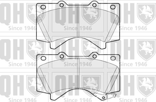 Quinton Hazell BP1737 - Brake Pad Set, disc brake autospares.lv