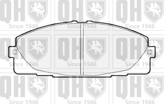 Quinton Hazell BP1725 - Brake Pad Set, disc brake autospares.lv