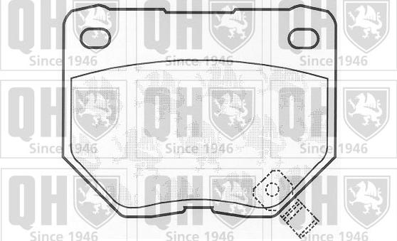 Quinton Hazell BP894 - Brake Pad Set, disc brake autospares.lv