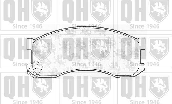 Quinton Hazell BP893 - Brake Pad Set, disc brake autospares.lv