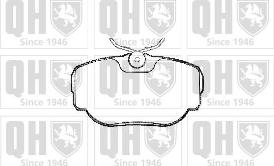 Quinton Hazell BP897 - Brake Pad Set, disc brake autospares.lv