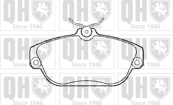 Quinton Hazell BP859 - Brake Pad Set, disc brake autospares.lv