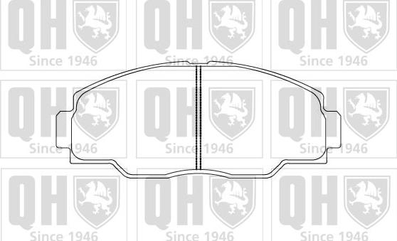 Quinton Hazell BP855 - Brake Pad Set, disc brake autospares.lv