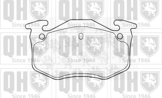 Quinton Hazell BP850 - Brake Pad Set, disc brake autospares.lv