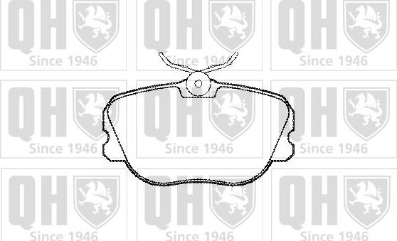 Quinton Hazell BP851 - Brake Pad Set, disc brake autospares.lv