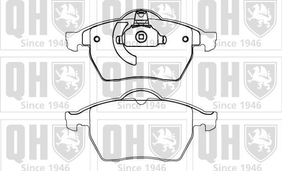 Quinton Hazell BP863 - Brake Pad Set, disc brake autospares.lv