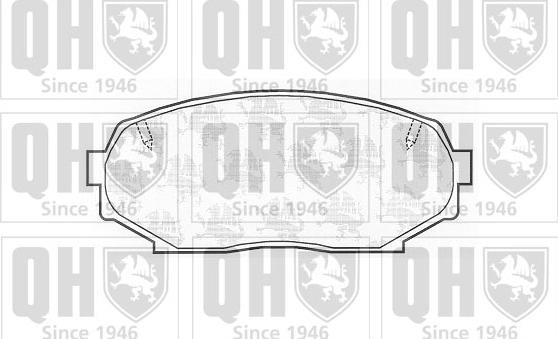 Quinton Hazell BP809 - Brake Pad Set, disc brake autospares.lv