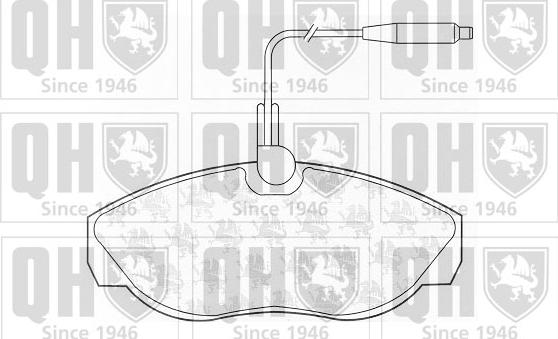 Quinton Hazell BP810 - Brake Pad Set, disc brake autospares.lv