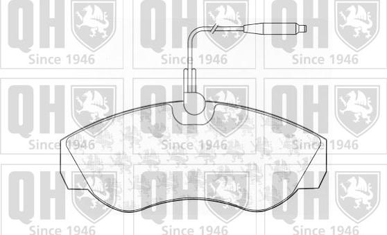 Quinton Hazell BP811 - Brake Pad Set, disc brake autospares.lv