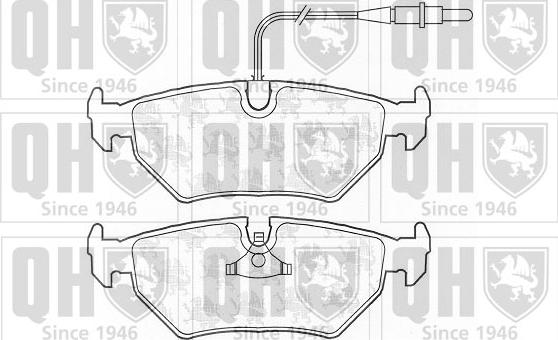 Quinton Hazell BP813 - Brake Pad Set, disc brake autospares.lv