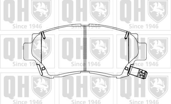 Quinton Hazell BP884 - Brake Pad Set, disc brake autospares.lv