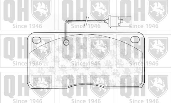 Quinton Hazell BP839 - Brake Pad Set, disc brake autospares.lv