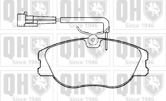 Quinton Hazell BP830 - Brake Pad Set, disc brake autospares.lv