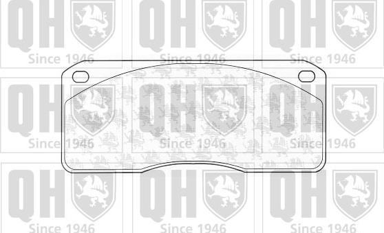 Quinton Hazell BP831 - Brake Pad Set, disc brake autospares.lv