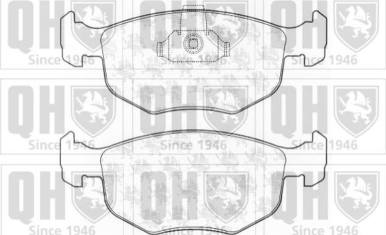 Quinton Hazell BP832 - Brake Pad Set, disc brake autospares.lv