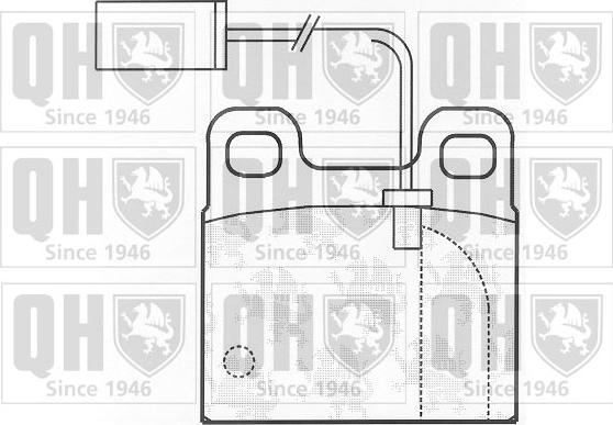 Quinton Hazell BP824 - Brake Pad Set, disc brake autospares.lv