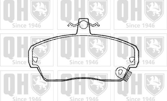 Quinton Hazell BP820 - Brake Pad Set, disc brake autospares.lv