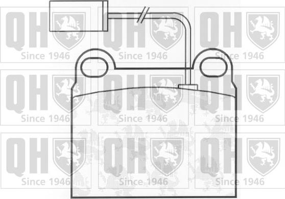 Quinton Hazell BP823 - Brake Pad Set, disc brake autospares.lv