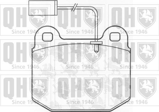 Quinton Hazell BP822 - Brake Pad Set, disc brake autospares.lv