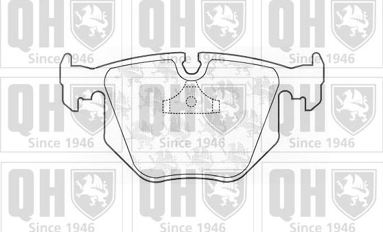 Quinton Hazell BP827 - Brake Pad Set, disc brake autospares.lv