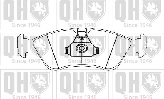 Quinton Hazell BP874 - Brake Pad Set, disc brake autospares.lv