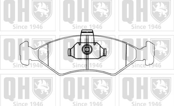 Quinton Hazell BP876 - Brake Pad Set, disc brake autospares.lv