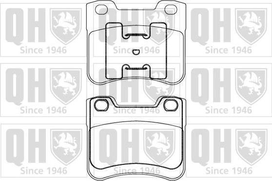 Quinton Hazell BP870 - Brake Pad Set, disc brake autospares.lv