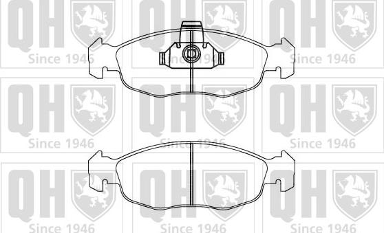 Quinton Hazell BP871 - Brake Pad Set, disc brake autospares.lv