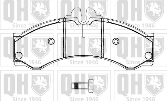 Quinton Hazell BP878 - Brake Pad Set, disc brake autospares.lv