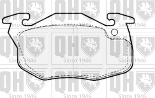 Quinton Hazell BP872 - Brake Pad Set, disc brake autospares.lv