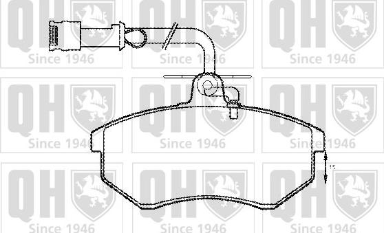 Quinton Hazell BP399 - Brake Pad Set, disc brake autospares.lv