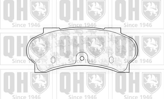 Quinton Hazell BP398 - Brake Pad Set, disc brake autospares.lv