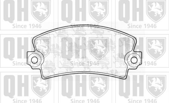 Quinton Hazell BP392 - Brake Pad Set, disc brake autospares.lv