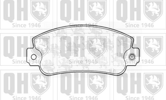 Quinton Hazell BP344 - Brake Pad Set, disc brake autospares.lv