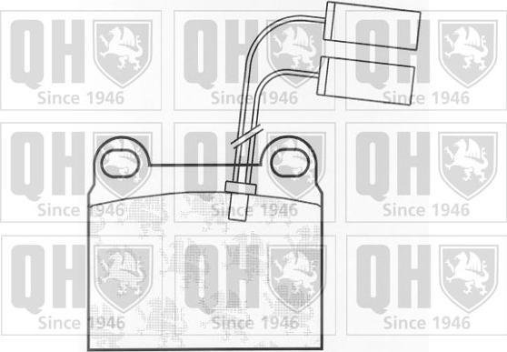 Quinton Hazell BP346 - Brake Pad Set, disc brake autospares.lv