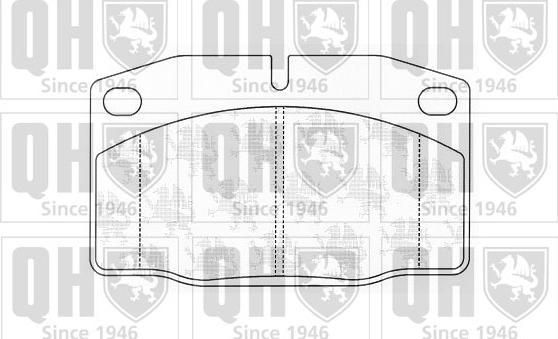 Quinton Hazell BP356 - Brake Pad Set, disc brake autospares.lv