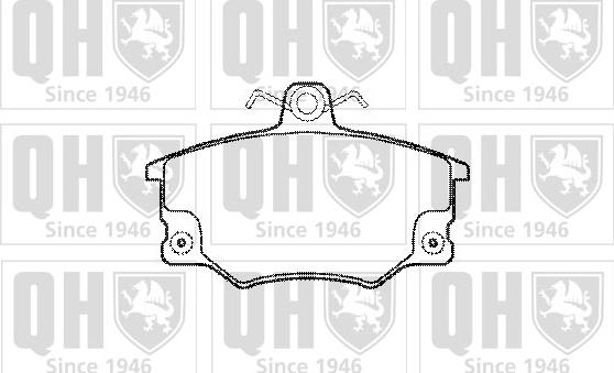 Quinton Hazell BP353 - Brake Pad Set, disc brake autospares.lv