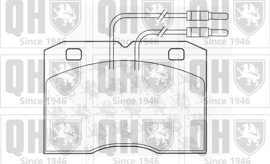 Quinton Hazell BP357 - Brake Pad Set, disc brake autospares.lv