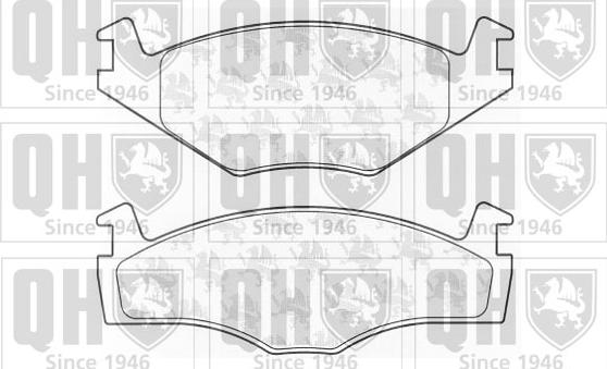 Quinton Hazell BP360 - Brake Pad Set, disc brake autospares.lv