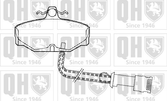 Quinton Hazell BP368 - Brake Pad Set, disc brake autospares.lv