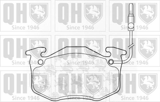 Quinton Hazell BP310 - Brake Pad Set, disc brake autospares.lv