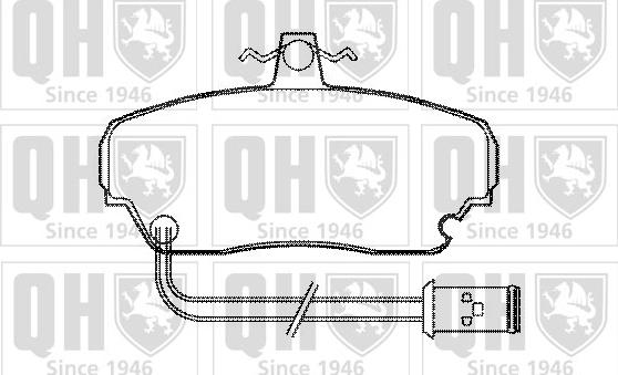 Quinton Hazell BP380 - Brake Pad Set, disc brake autospares.lv