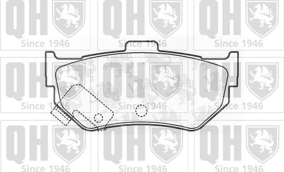 Quinton Hazell BP330 - Brake Pad Set, disc brake autospares.lv